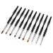 10Pcs Nail Art Brush Set - Professional Painting Drawing & Embossing Tools for DIY Manicure - International Shipping Available - Buy Online on GoSupps.com