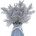 20Pcs Silver Christmas Tree Picks - Glitter Pine Branches for Holiday Crafts & Decor - Buy Online on GoSupps.com