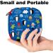 Storage Bags for Women's Bandages - Blue Penguin-Octopus Anchor Pattern | Portable Menstrual Pads & Panty Lip Inlays | Multicolored Holder for School & Office - Buy Online on GoSupps.com