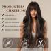 Testar Dark Brown Long Wavy Wigs for Women - Natural-Looking Synthetic Curly Ponytail Wig for Daily & Party Use - Buy Online on GoSupps.com