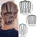 8 Piece French Style U Shape Hair Combs & Sticks Set for Vintage Hairstyles - Buy Online on GoSupps.com