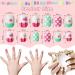 Kalolary Kids Rainbow Press-On Nails 4 Box Set with Nail Glue & Stickers | Short & Full Cover Artificial Nail Tips for Girls - Buy Online on GoSupps.com