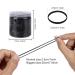 2000 Mini Elastic Hair Ties - Soft Black Rubber Bands in Plastic Box for Baby Girls Wedding Hairstyles & Small Dreadlocks - Buy Online on GoSupps.com