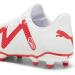 PUMA Men's Future Play FG/AG Football Shoe - EU 43 White & Fire Orchid | International Shipping Available - Buy Online on GoSupps.com