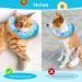 Nobleza Soft Adjustable Cat Recovery Collar - Small Elizabethan Cone for Kitten After Surgery - Buy Online on GoSupps.com