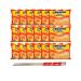 Ja Cor Instant Ramen Noodle Soup Chicken Flavor Noodles 3 oz. Bulk Pack Bundle with 1-Set of Reusable Stainless Steel Chopsticks(18 Individual Packs)