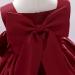 Toddler Bridesmaid Flower Girl Dress Princess Bowknot Tutu Gown - Red (18-24 Months) - Buy Online on GoSupps.com