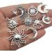 100g Craft Supplies Mixed Antique Sun Moon Stars Charms for DIY Jewelry Making - M250 - Buy Online on GoSupps.com