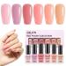 Gellen Nail Polish Set - 6 Nude Pink Color Gel Nail Polish Quick Dry Nail Polish Air Dry Nail Polish Nail Art Designs DIY Home Gel Manicure Set Ballerina Slippers
