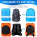 6 Pcs Woanger Waterproof Rain Cover for 20-60 L Backpacks | Ultralight, Reflective Strip, Adjustable Buckle | Ideal for Hiking, Camping, Cycling - Buy Online on GoSupps.com