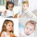 Girls Hair Accessories Gift Set - 18 Pieces Children Hair Clips for Christmas Birthday - Grey Silk Ribbon Head Ornaments - Buy Online on GoSupps.com