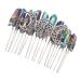 Didiseaon 1pc Niang Silver 20-tooth Hair Comb Wedding Hair Clip Fancy Hair Combs Decorative Hair Combs Bridal Hair Comb Handmade Silver Hair Clips Tiara Bride Girl Copper Wire Silver Wire