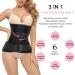 Gotoly 3 in 1 Postpartum Belly Wrap - C-Section Recovery Belt and Tummy Control Girdle - Black Maternity Body Shaper - Buy Online on GoSupps.com
