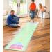 HearthSong Shuffle Zone Shuffleboard Family Game with 13 Foot Oxford Mat, Two Cues, and Eight Rolling Pucks
