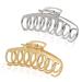 B.phne 2 Pcs Gold Hair Claw Clips for Women  Non-slip Metal Large Hair Claw Clips Accessories Suitable for Women Thick Hair