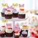 MonMon & Craft Minnie Two Cupcake Toppers/Girls Children 2nd Birthday Cupcake Toppers/Twins 2nd Birthday/Kids Birthday Party Decorations/Glitter - 24 Pcs - Buy Online on GoSupps.com