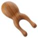 Frcolor green sandal wood-meridians Tool head brush household appliances massage brush for the head practical face scalp massager jade boutique hair accessories green sandal wood