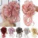 Hair Chignon Synthetic Curly Hair Bun Ponytail Hair Extensions Long Messy Curly Hair Bun with Elastic Band Women Hair Bun Headbands Messy Bun Hair Piece (Color : 0011) - Buy Online on GoSupps.com