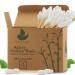 LEAF BOAT Cotton Buds 78 or 234 Pieces | Baby Safety Cotton Buds for Ears Makeup Cleaning | GOTS Certified Biodegradable Eco-Friendly Plastic Free | Vegan | Recycled Packaging | 78 Count (Pack of 1)