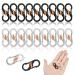 20 pieces s carabiner keychain stainless steel S-carabiner carabiner small with lock stainless steel s type carabiner carabiner carabiner hook stainless steel for outdoor fishing camping hiking