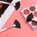 SAVITA 4Pcs Fan Brushes Fan Mask Brush Soft Facial Brushes Tools Facial Mask Applicator Brush Face Mask Brushes Makeup Brushes for Peel Sleeping Mask Mud Mask Makeup(Gradient Brown) 20.5cm/8 inches gradient brown - Buy Online on GoSupps.com