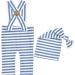 Ruspela Newborn Baby Photography Prop Outfit Set | Suspender Pants with Straps & Knotted Hat | For Babies 0-30 Days - Buy Online on GoSupps.com