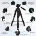 ZIKZOK 75 Inch Lightweight Aluminum Camera Tripod for DSLR/SLR/DV/GoPro/iPhone - Black - Buy Online on GoSupps.com