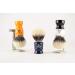 Premium Epsilon Shaving Brush - White & Black Stripes | 55mm/26mm | International Shipping Available - Buy Online on GoSupps.com