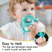 Mombella Snail Baby Teething Rattle | Safe & Colorful Teal Toy for 3 Months+ | International Shipping Available - Buy Online on GoSupps.com
