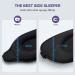Boniesun 2024 Ultra-Thin 3D Sleep Mask for Side Sleepers | Comfortable Darkening Eye Mask for Men & Women | Breathable Matt Black Design - Buy Online on GoSupps.com
