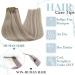 Runature Real Hair Clip-in Extensions - 30cm 12 Inch Dark Ash Blonde & Platinum Blonde 80g 7PCs #19AP60 - Soft Natural Look for Effortless Style - Buy Online on GoSupps.com