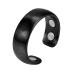 MagnetRX® Magnetic Therapy Pain Ring - Elegant Stainless Steel Ring for Pain Relief, Circulation, Healing & Arthritis Ring - Magnet Therapy Rings for Men (Black | Size: 8) Black Size: 8