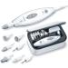 Beurer MP 41 Manicure/ pedicure set electrical nail file with 7 attachments light LED light nail miller for well-groomed nails with storage bag nail care for hands and feet white