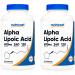 Nutricost Alpha Lipoic Acid - 600mg Serving 240 Caps, (2 Bottles)