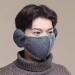 Holdes Half-Sighted Winter Warmer Mask - Breathable Dust Face Cover with Earmist & Plush Earmaker - Dark Gray | International Shipping Available - Buy Online on GoSupps.com