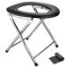 AOSION Camping Toilets Portable, Portable Toilet for Adults, Portable Toilet for Camping, Folding Toilet Camping Seat,Travel Toilet Car Toilet for Hiking and Boating. Silver