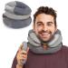 Neck Stretcher Inflatable Cervical Traction Device for Neck Pain Relief Neck Traction Device with Removable Air Pump Adjustable Neck Brace for Use at Home or on Trips(with Pillow Cover)