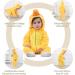COOKY.D Baby Hooded Rompers | Winter Flannel Jumpsuit Pajamas | 24-30 Months | Duck Design - Buy Online on GoSupps.com