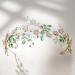 SWEETV Gold Flower Bridal Headband Tiara | Crystal Wedding Headpiece for Bride - Buy Online on GoSupps.com