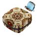 Storage bags for women's bandages aesthetic retro mandala flower pattern portable menstrual pad panty liner tampons women's bandages storage holder for women school office multicolored 10
