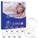 Anti Snoring Devices Snore Stopper with Adjustable Magnet Silicone Nose Clip Stop Snoring Effective to Relieve Snoring Comfortable and Quieter Sleep Clear M Clear M