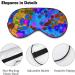 Colorful Tie Dye Sleep Mask for Women | Adjustable Stylish Eye Shades with Elastic Strap - Buy Online on GoSupps.com