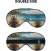 Romantic Beach Print Eye Mask | Ultra-Soft Light-Blocking for Restful Sleep | Ideal for Comfort | International Shipping Available - Buy Online on GoSupps.com