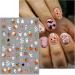 Halloween Nail Stickers 12 Sheets Self-Adhesive Nail Decal Pumpkin Ghosts Star Nail Art Decoration Design Supplies - Buy Online on GoSupps.com