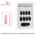 Shop Bling Art Black Gel False Nails | 24 Ballerina Coffin Artificial Nails with Glue - Long Tips for Glamorous Style - Buy Online on GoSupps.com