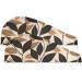 Black Brown Leaves Hair Towel 2 Pack - Super Absorbent Quick Dry Hair Turbans for Women & Girls - Buy Online on GoSupps.com