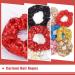 Red Sequin Hair Ties - 4pcs Christmas & Valentine's Day Elastic Ponytail Holders for Women & Girls - Buy Online on GoSupps.com