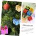 Artibetter 60 Pcs Christmas Tree Box Home Decorations Christmas Tree Decorations Hanging Pendants Bag 5x5cmx2pcs Assorted Colorx2pcs - Buy Online on GoSupps.com