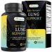Best Naturals Day-to-Day Lung Support Supplements 90 Veg Cpasules - Made with Mullein Quercetin Cordyceps Nettle Feverfew Marshmallow Olive Leaf Extract 90 Count (Pack of 1)