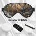 Beaver Working Print Unisex Sleeping Eye Mask | Soft Blocking Adjustable Strap Face Mask for Comfortable Sleep - Buy Online on GoSupps.com